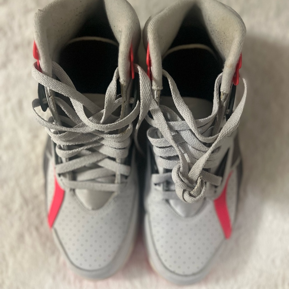 Nike Air Trainer SC High Gray and Pink Sneakers - Picture 2 of 5
